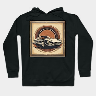 retro car vintage frame old money Hoodie